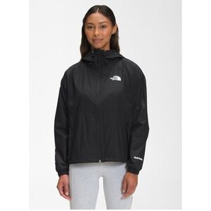 THE NORTH FACE TNF Women sz.M Black Hydrenaline 2000 Windwall Hooded Zip Jacket